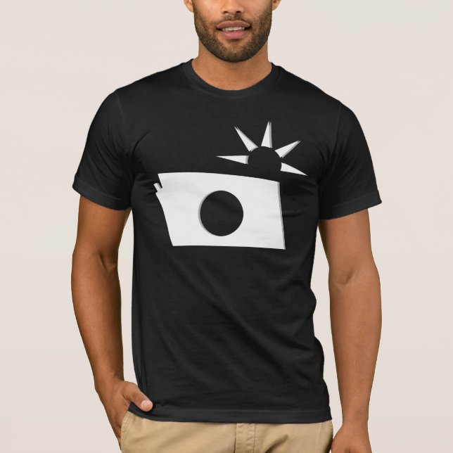 Old schoolkamera t-shirt (Framsida)