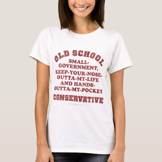 Old schoolkonservativ tee (Framsida)