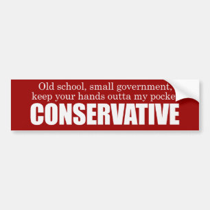 Old schoolkonservativbildekal bildekal
