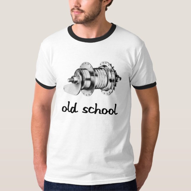 Old schoolkustfartygnav t-shirt (Framsida)