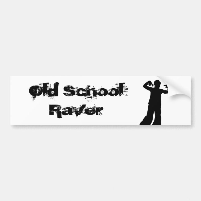 Old schoolRaverbildekal Bildekal (Framsidan)