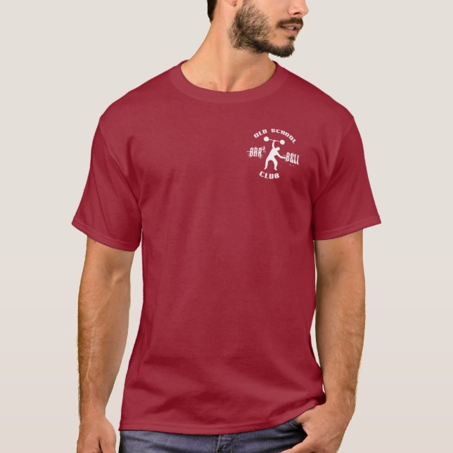 Old schoolskivstångklubb tee (Framsida)