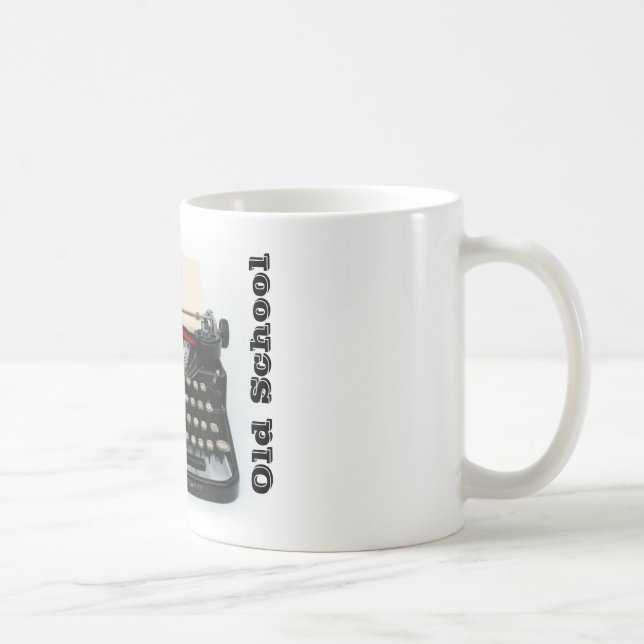 Old schoolskrivmaskinsmugg kaffemugg (Höger)
