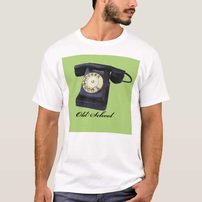 Old schooltelefon tee shirt (Framsida)