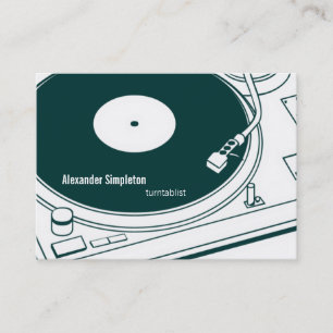 Old schoolvax/Turntable Visitkort