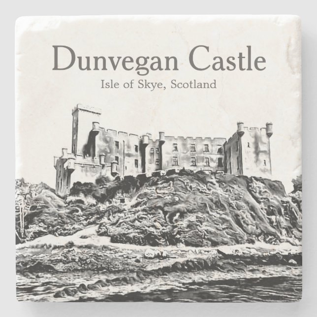 Old Scotland Dunvegan Castle Isle of Skye Stenunderlägg (Framsidan)