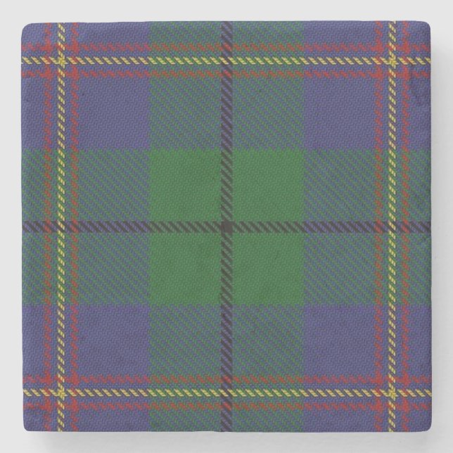 Old Scots Tavern Klan Carmichael Tartan Stenunderlägg (Framsidan)