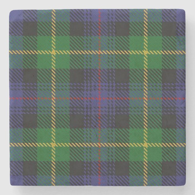 Old Scots Tavern Klan Farquharson Tartan Stenunderlägg (Framsidan)