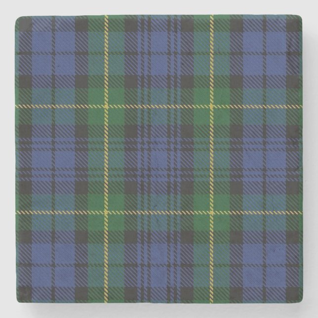 Old Scots Tavern Klan Gordon Tartan Underlägg Sten (Framsidan)