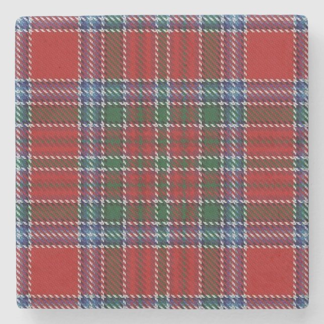 Old Scots Tavern Klan MacBean MacBain Tartan Stenunderlägg (Framsidan)