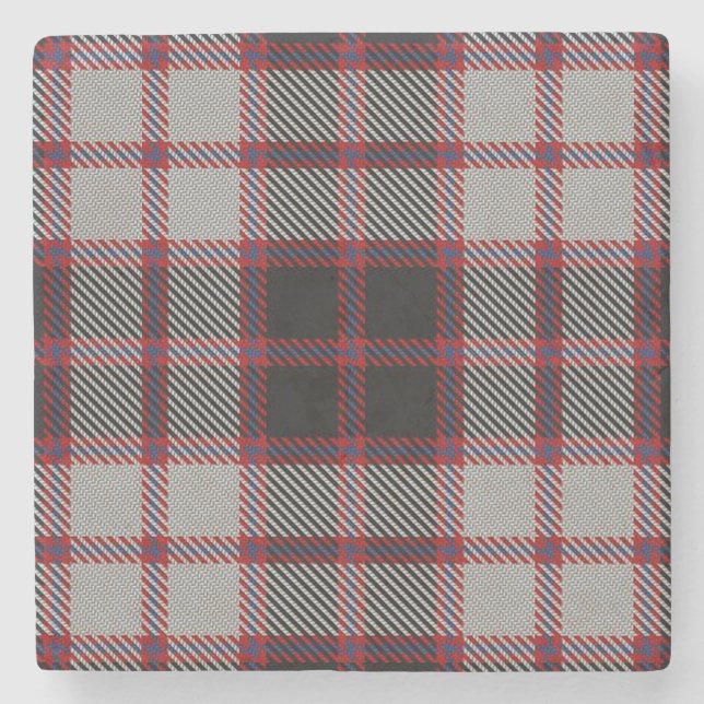 Old Scots Tavern Klan MacPherson Tartan Underlägg Sten (Framsidan)
