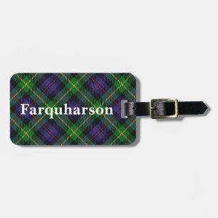 Old Scotsman Klan Farquharson Tartan Bagagebricka