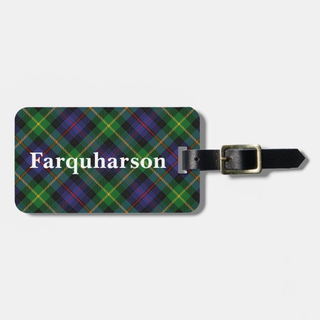 Old Scotsman Klan Farquharson Tartan Bagagebricka (Horisontell Framsida)