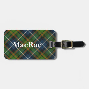 Old Scotsman Klan MacRae Tartan Bagagebricka