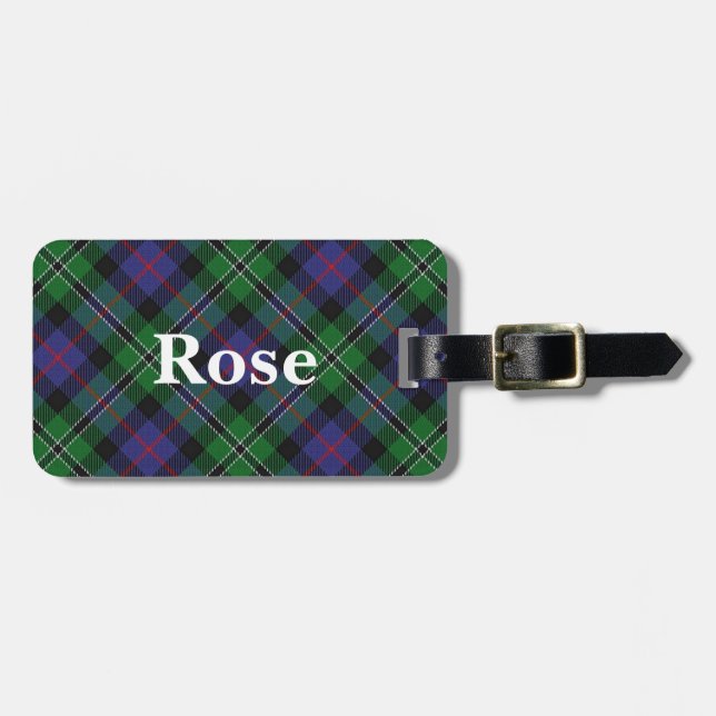 Old Scotsman Klan Ro Tartan Bagagebricka (Horisontell Framsida)