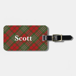 Old Scotsman Klan Scott Tartan Bagagebricka