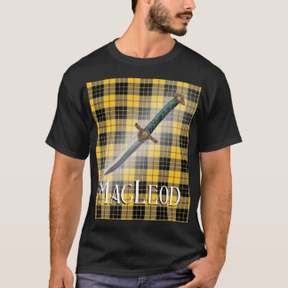 Old Scottish Clan MacLeod Tartan Design T Shirt