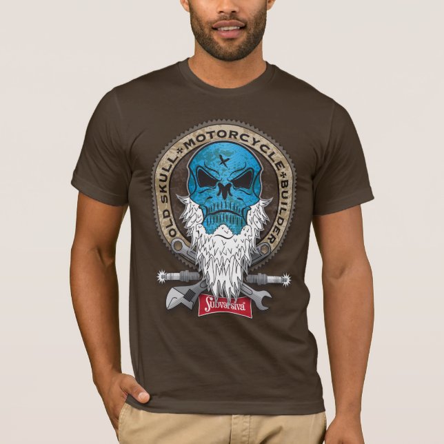 Old-Skull_MotorcycleBuylder T-shirt (Framsida)