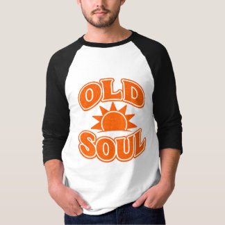 Old Soul Retro Vintage Typography Sunset Aesthetic T Shirt