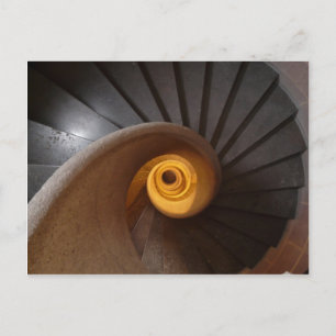 Old Spiral Staircase Vykort
