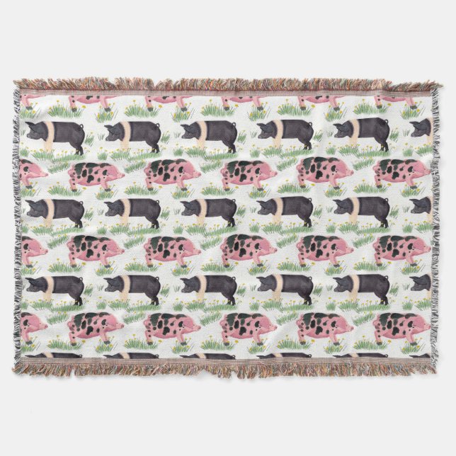 Old Spot Gris Blanket Filt (Framsidan)