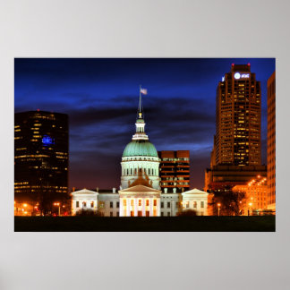 Old St. Louis Domstol Closeup Poster