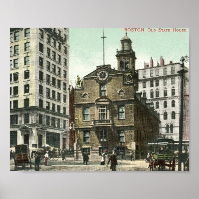 Old State House, Boston 1905 Vintage Poster (Framsidan)