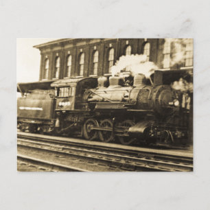 Old Steam Railroad Engine 6995 Vykort