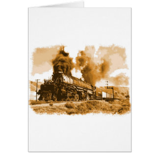 Old Steam Tåg Hälsningskort