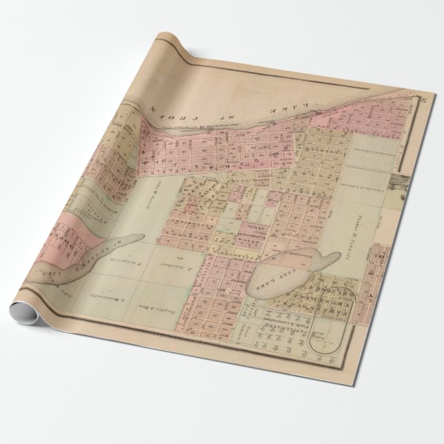 Old Stillwater MN Map (1874)  Presentpapper (Utrullad)