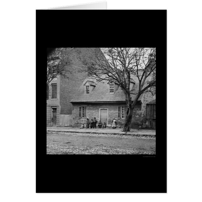 Old Stone House in Richmond,VA 1865 Hälsningskort (Framsidan)