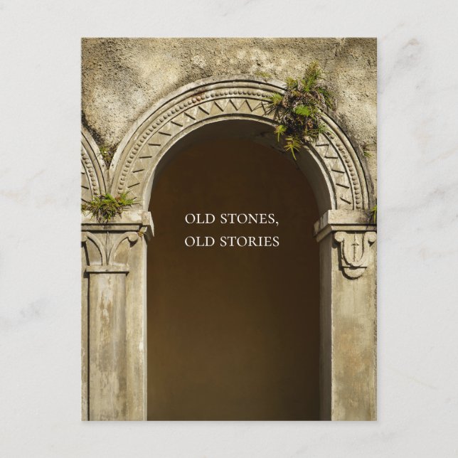 Old Stones, Old Stories, Poetic Architecture Card (Framsida)
