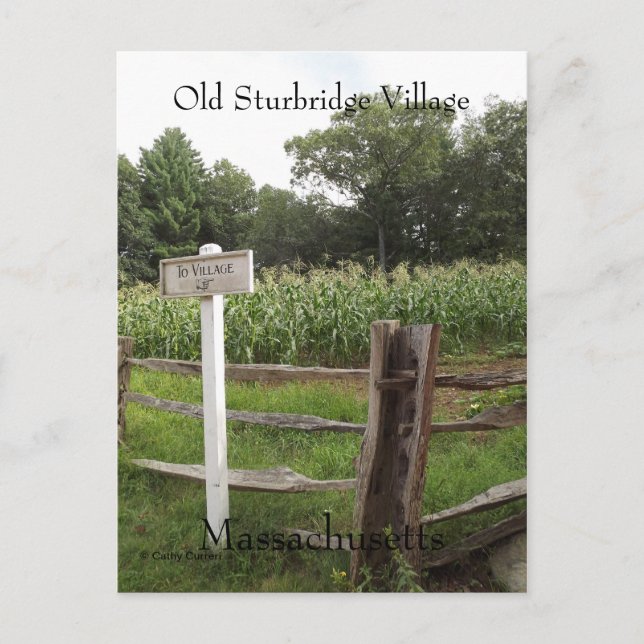 Old Sturbridge Village Massachusetts Vykort (Framsida)