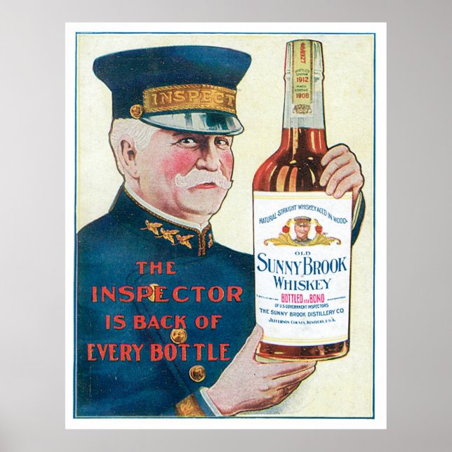 Old Sunny Brook Whiskey Poster (Framsidan)