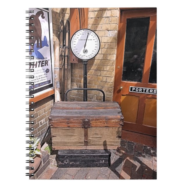 OLD TÅG STATION ANTECKNINGSBOK (Framsidan)