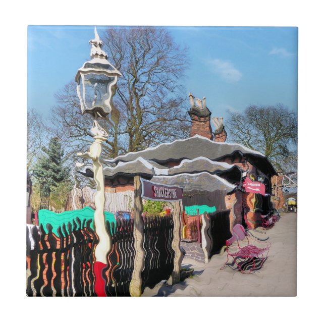 OLD TÅG STATION KAKELPLATTA (Framsidan)