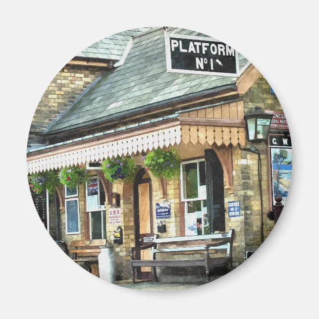 OLD TÅG STATION MAGNET (Framsidan)