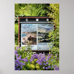 OLD TÅG STATION SIGNS POSTER