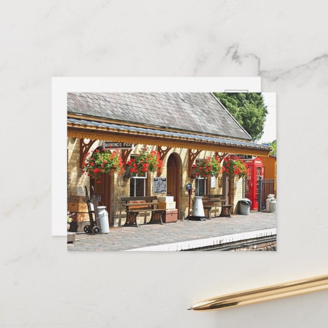 OLD TÅG STATION VYKORT (Fram/Back In Situ)