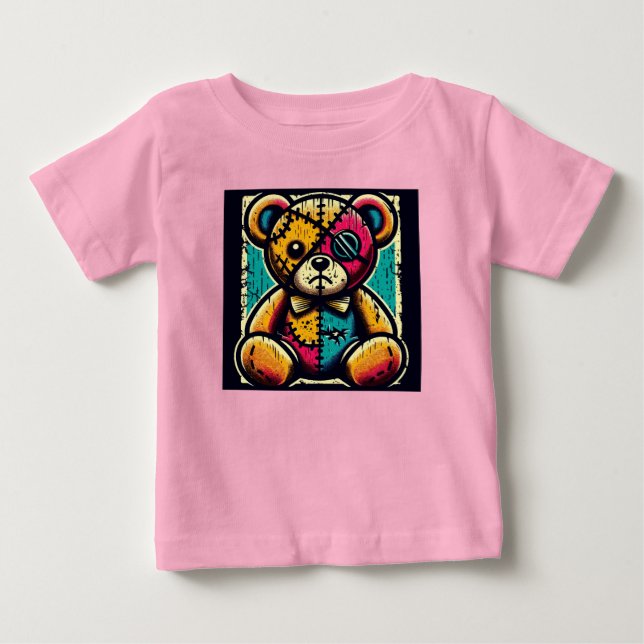 Old Teddybear, creepy T Shirt (Framsida)