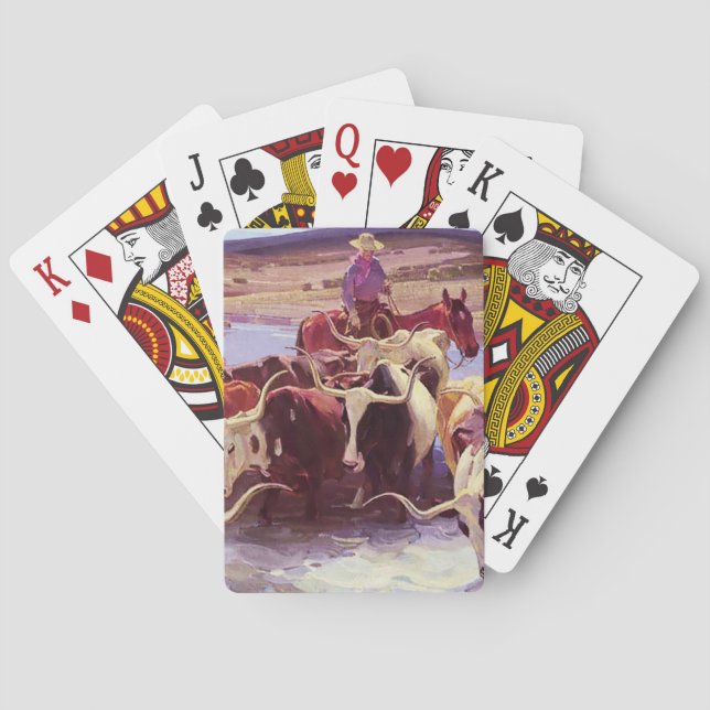 “Old Texas” av W Herbert Dunton Casinokort (Baksidan)