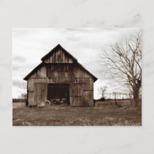 Old Tobacco Farm Barn Vykort