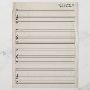 Old Torn Kant Blank Lakan Music Bass Clef