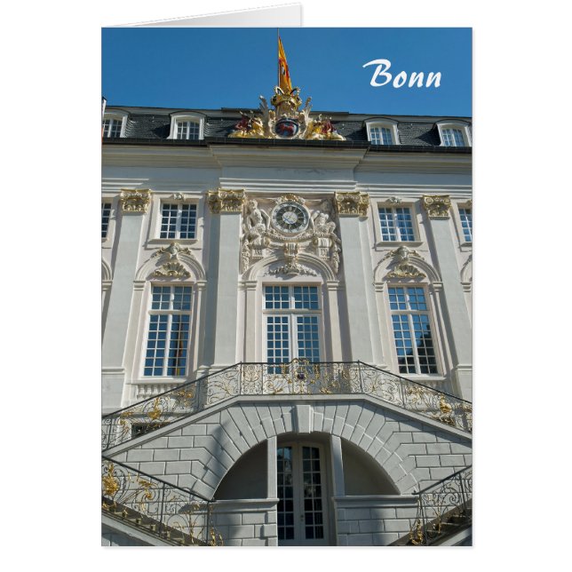 Old Town Hall i Bonn Hälsningskort (Framsidan)