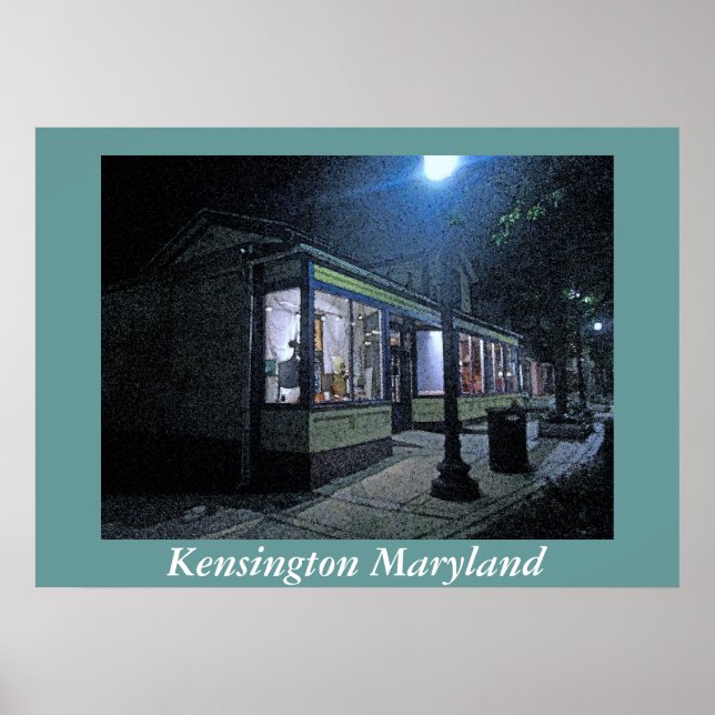 Old Town Kensington Maryland Poster (Framsidan)