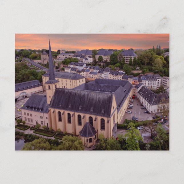 Old Town Luxembourg City Vykort (Framsida)