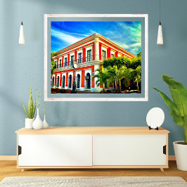 Old Town Mexico Bilder Ancient Byggnad Poster