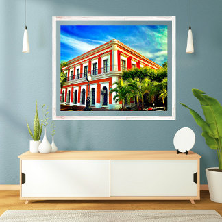 Old Town Mexico Bilder Ancient Byggnad Poster