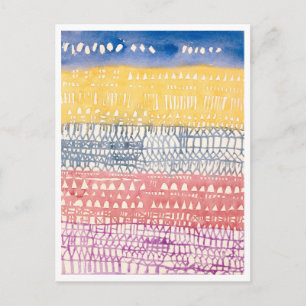 "Old Town (Overview)", målning av Paul Klee Vykort