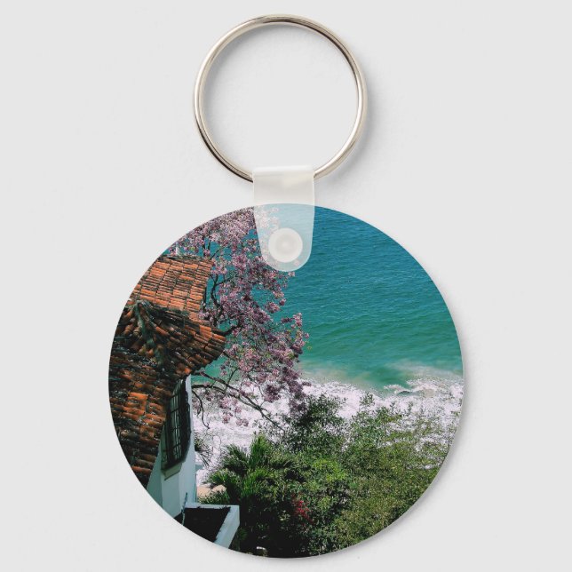 Old Town Puerto Vallarta Nyckelring (Framsida)